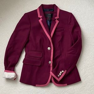 RARE J.Crew Schoolboy Blazer Tipped Wool - 0